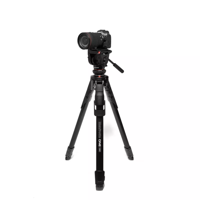 Manfrotto MKONEVA-500X hibridinis foto-vaizdo trikojis su skysčio galvute, 5 sekcijų aliuminio kojos, užveržiamieji fiksatoriai, greitoji kolona, nešiojimo krepšys