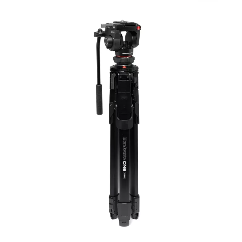 Manfrotto MKONEVA-500X hibridinis foto-vaizdo trikojis su skysčio galvute, 5 sekcijų aliuminio kojos, užveržiamieji fiksatoriai, greitoji kolona, nešiojimo krepšys