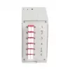 EFB DIN Rail paskirstymo dėžutė OM4, 12x LC pigtail, 6x LC-Duplex mova, šviesiai pilka