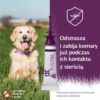 Ceva Vectra 3D lašai labai dideliems šunims virš 40 kg, 3 pipetės po 8,0 ml