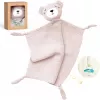Momcozy Cotton Cuddly Bear pliušinis žaislas kūdikiams, rožinis
