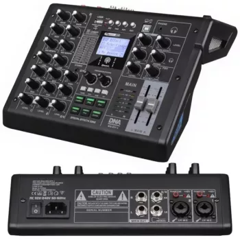 DNA PROFESSIONAL DNA MIX-EFF 4 analoginis garso maišytuvas 4 kanalų su USB