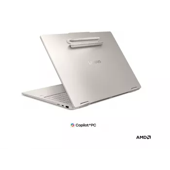 Lenovo Yoga 7 2-in-1 16AGP11 AMD 16 colių OLED jutiklinis nešiojamasis kompiuteris - Ryzen AI 7 445, 16GB RAM, 512GB SSD, Windows 11 Home, Seashell