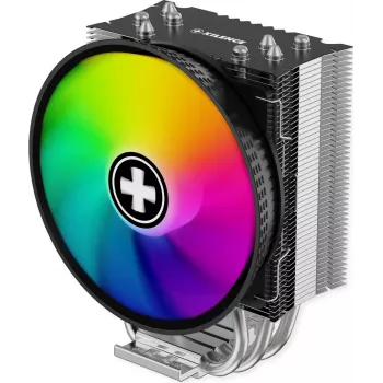 Xilence M404PRO.ARGB procesoriaus aušintuvas - 120mm PWM ventiliatorius, 4 šilumos vamzdeliai, ARGB apšvietimas, Intel/AMD multisocket