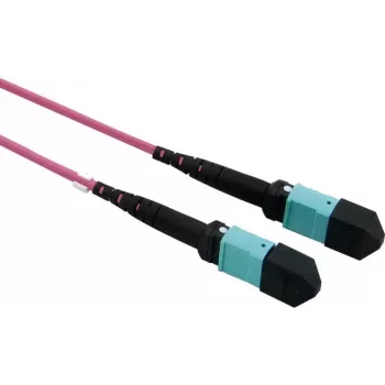 VALUE MPO magistralinis kabelis 50/125µm OM4, MPO/MPO, Type A, violetinis, 15 m