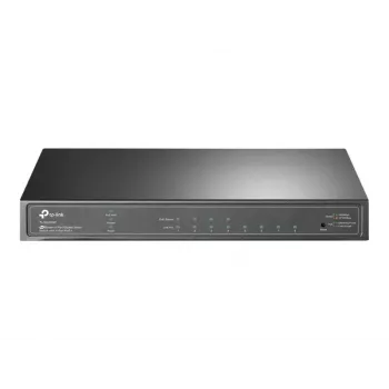TP-Link Omada SG2008P 10 prievadų Gigabit Smart PoE+ komutatorius, 8× PoE+ 61W, 2× SFP, Cloud SDN, be ventiliatoriaus, V3.3