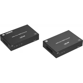 InLine® KVM prailgintuvas, DP 4K/60Hz, vienmodis šviesolaidis, 10 km, rinkinys (57885O)