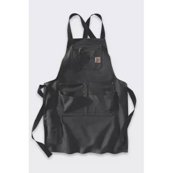 Carhartt Duck Apron Black – Patvari 12 oz medvilnės darbo prijuostė su kišenėmis įrankiams