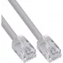 InLine® Modular Round Cable RJ12, vyras į vyrą, 6 gyslų, 6P6C, 5m, pilka