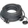 KOPP ELEKTROTECHNIK 25 m guminis saugos ilgintuvas, Schuko, H07RN-F, IP44, 16 A, juodas