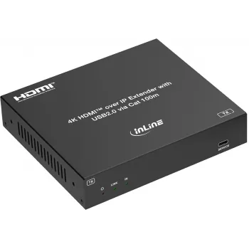 InLine® KVM Extender per IP, HDMI 4K/60Hz, 100m, siųstuvas (TX) (57886I)