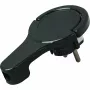 HEINRICH KOPP 172005030 Schuko plokščias kištukas su laikikliu, 3x1,5 mm², juodas