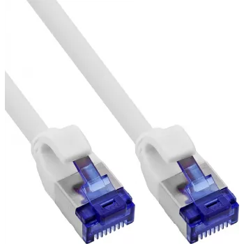 INLINE® B-74955W plonas Cat.6A S/FTP LSZH trumpiklis, baltas, 0,5 m, 150 vnt. paketas