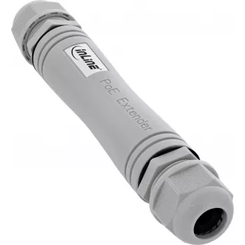 InLine® PoE+ prailgintuvas, IP67 lauko, 1 Gb/s, 30 W, kaskaduojamas