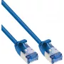 InLine® Slim Cat.6A U/FTP 2 m mėlynas ryšio kabelis – 10GbE, LSZH