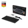 Perixx PERIBOARD-326 DE apšviesta USB klaviatūra, laidinė, juoda