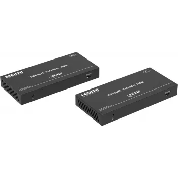InLine® HDBaseT HDMI 4K60 siųstuvo ir imtuvo rinkinys per Cat.6, 70m, PoC, IR ir RS232