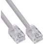 InLine® Modularus apvalus RJ12 kabelis, vyriškas/vyriškas, 6 gyslų, 6P6C, 10m, juodas