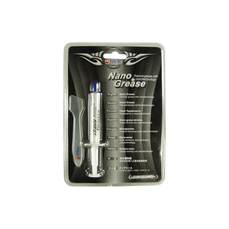 Titan Nano Grease termopasta 3g, 4.5 W/mK, nelaidi, švirkštas, TTG-G30030