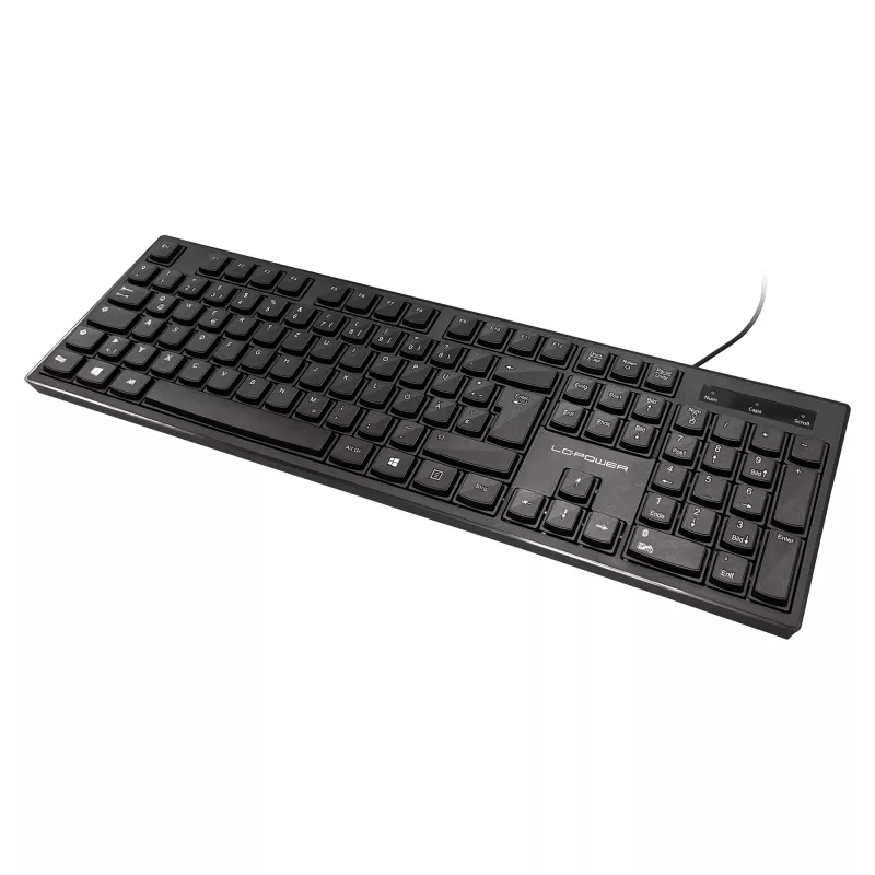 LC-Power LC-KEY-903DE biuro klaviatūra, USB, juoda, vokiškas išdėstymas