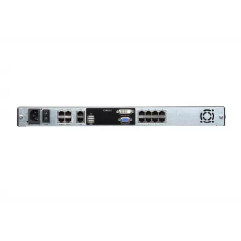 ATEN KL1108VN 8 prievadų 19 colių LCD KVM over IP jungiklis, dvigubų bėgių, JAV klaviatūra