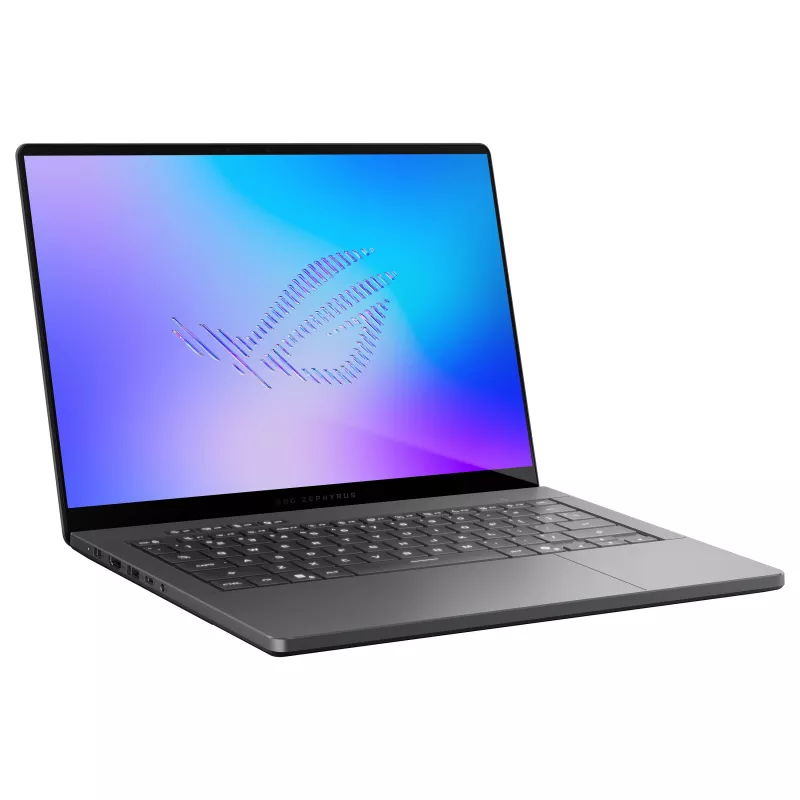 ASUS ROG Zephyrus G14 GU405AR-SY006W žaidimų nešiojamas kompiuteris, 14 colių 3K OLED 120Hz, Intel Core Ultra 9 386H, 32GB LPDDR5x, 1TB SSD, GeForce RTX 5070 Ti 12GB, Windows 11 Home, vokiška QWERTZ klaviatūra