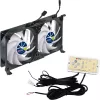 Titan TTC-SC22(A)/V2+ Dvigubas šaldytuvo ventiliatorius 92x25mm IP55 stovyklavimui
