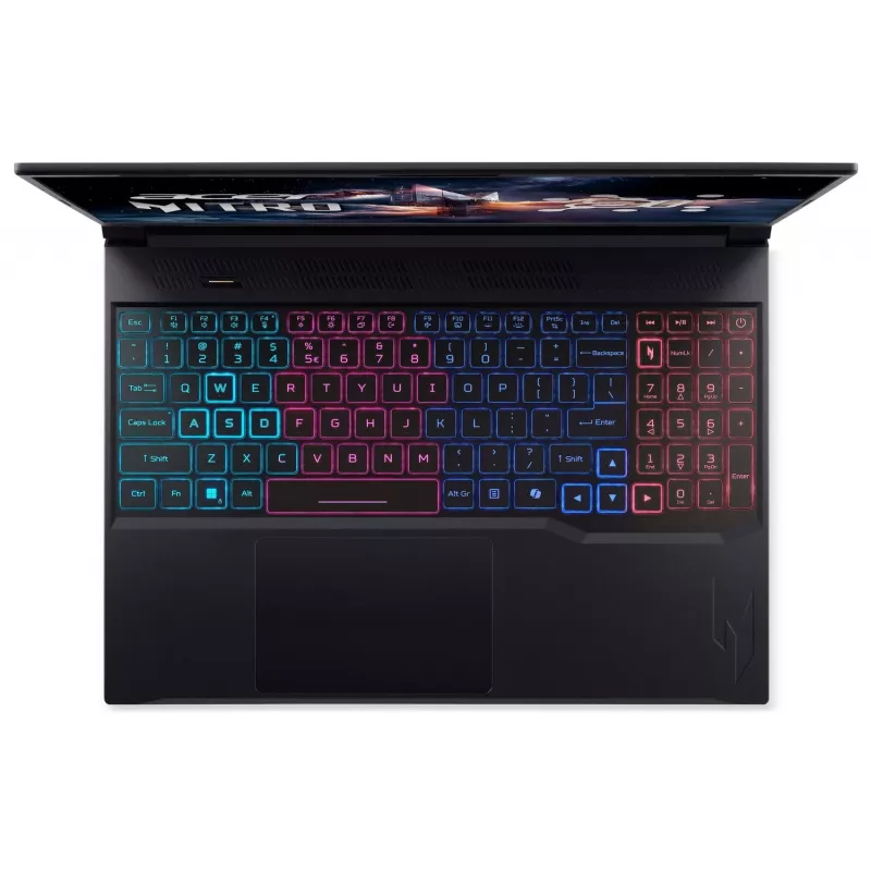 Acer Nitro V 16S AI žaidimų nešiojamasis kompiuteris - Ryzen AI 7 350, 16 colių WQXGA 165Hz, 16GB DDR5, 1TB SSD, NVIDIA GeForce RTX 5050, Windows 11 Pro, juodos spalvos