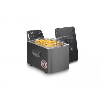 Fritel Turbo SF 4551M gruzdintuvė 3200 W 4,5 l nerūdijančio plieno, juoda
