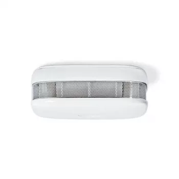 Nedis SmartLife Wi-Fi dūmų detektorius WIFIDS21WT3 - 3 vnt., fotoelektrinis, 85 dB sirena, išmanūs pranešimai, EN 14604 sertifikuotas, baltas