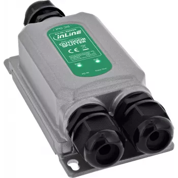 InLine® PoE++ skirstytuvas lauko sąlygoms IP67 IK10 60W 12V Gigabit