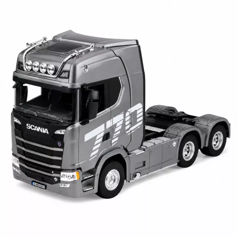 HUINA 32329 Scania 1:18 6 kanalų nuotolinio valdymo vilkikas, pilka/sidabrinė