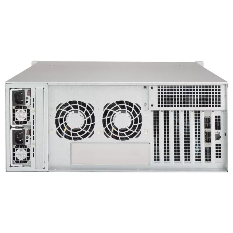Supermicro SuperChassis 4U CSE-846BE1C-R609JBOD 24 lizdų karšto keitimo SAS3/SATA3 JBOD talpyklos korpusas su pertekliniu 600W Platinum maitinimu