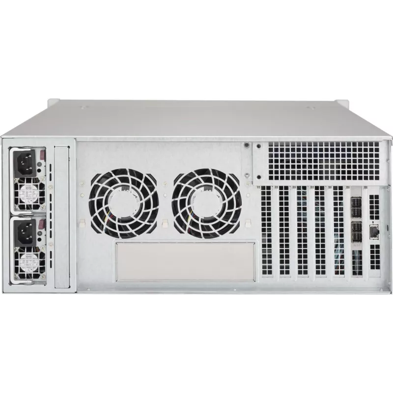 Supermicro SuperChassis 4U CSE-846BE1C-R609JBOD 24 lizdų karšto keitimo SAS3/SATA3 JBOD talpyklos korpusas su pertekliniu 600W Platinum maitinimu