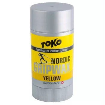 TOKO Carbon GripWax Yellow 25g Slidinėjimo slidžių sukibimo vaškas