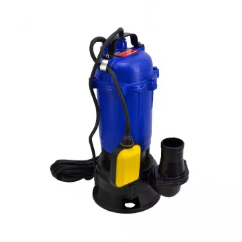 AWTOOLS 1050W povandeninis fekalijų siurblys su smulkintuvu ir plūdiniu jungikliu, 18000 L/h, 10 m pakėlimo aukštis, ketaus