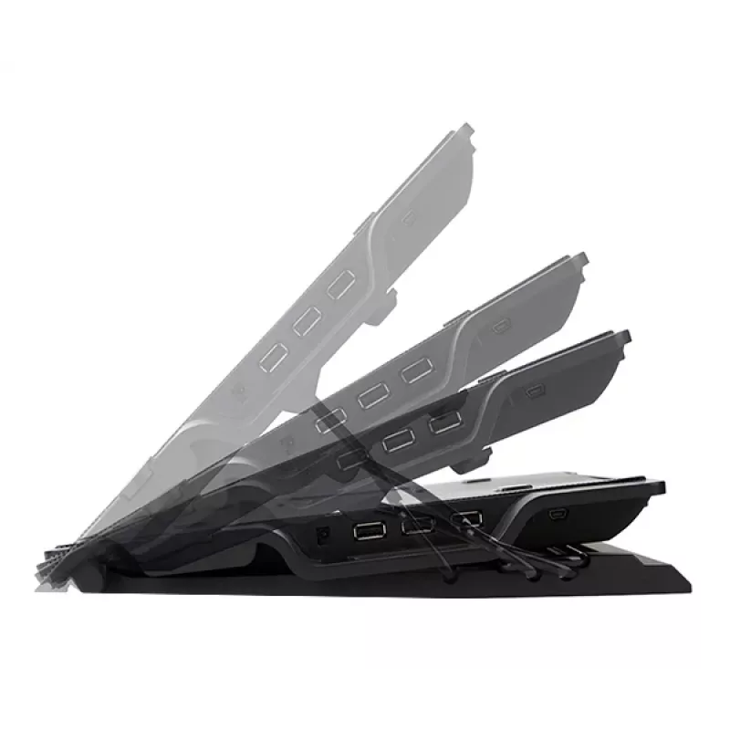Zalman ZM-NS2000 17 colių 200mm ventiliatoriaus nešiojamojo kompiuterio aušinimo padėklas