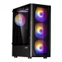 Zalman N4 Rev.1 Mid-Tower ATX korpusas su 6 ARGB ventiliatoriais, grūdintu stiklu, juodas