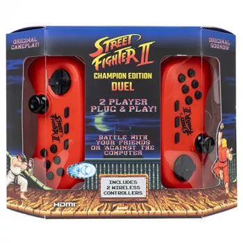 FIZZ CREATIONS Street Fighter II Duel Retro Arcade Console su 621 žaidimu, HDMI/AV, 2 valdikliai