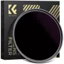 KF Concept ND100000 saulės filtras 62mm, 16,6 stopų, OD 5.0, AGC optinis stiklas, nanodanga, aliuminio rėmas