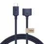 TECH-PROTECT MMC01 Ultraboost magnetinis MacBook kabelis USB-C į MagSafe 3 140W 300cm vidurnakčio mėlyna