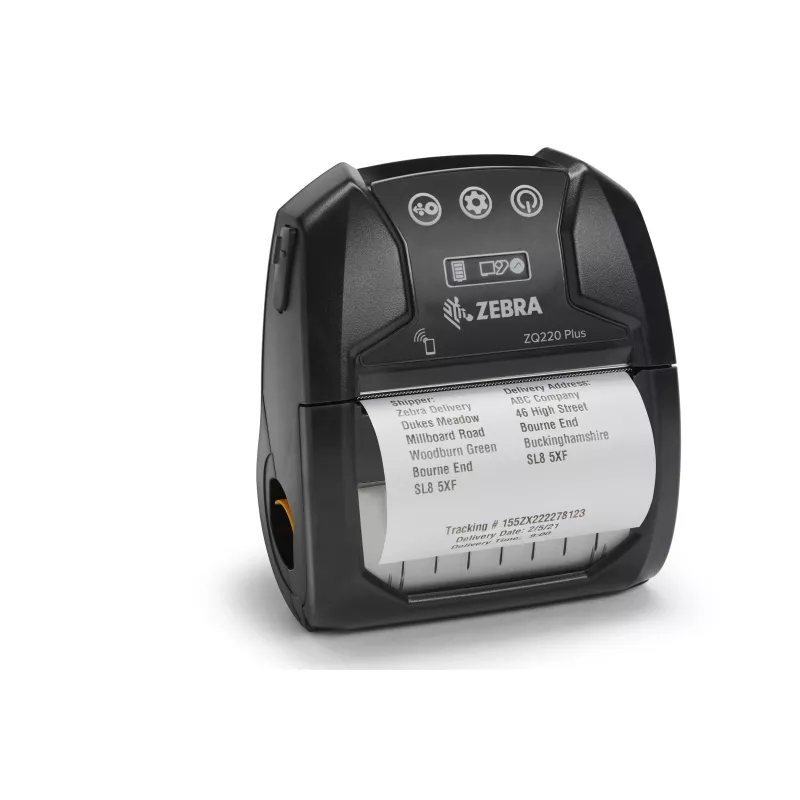 Zebra ZQ220 Plus mobilus kvitų spausdintuvas – termotiesioginis, 203 dpi, Bluetooth, USB-C, 80 mm rulonas, IP54