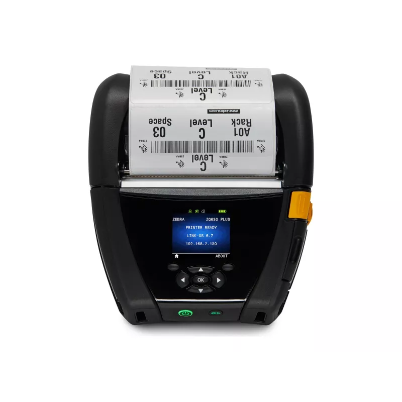 Zebra ZQ630 Plus mobilus spausdintuvas - tiesioginės terminės spaudos, Wi-Fi 6, Bluetooth 5.3, IP43