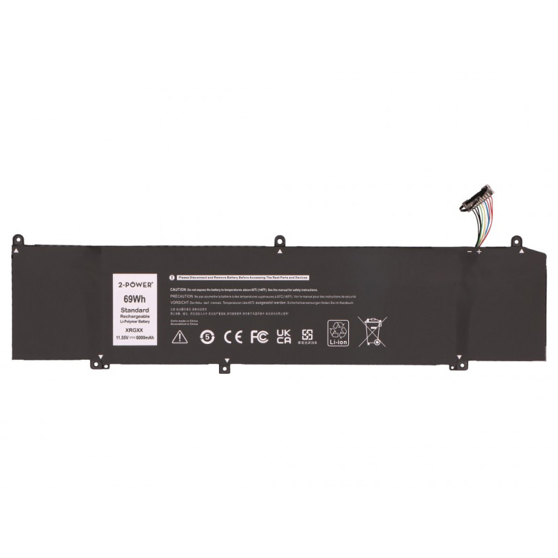 2-POWER Dell Alienware M15 pagrindinė baterija - 69 mAh (2P-0XRGXX)