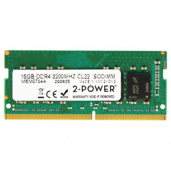 2-power 2P-IN4V16GNGRTI 16GB DDR4 3200MHz atmintis (1x16GB, Non-ECC, Unbuffered)
