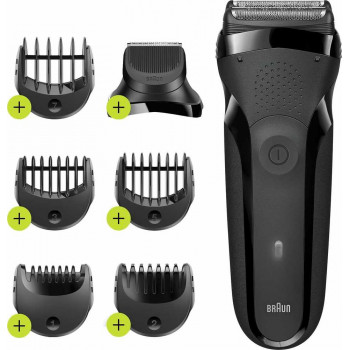Braun Series 3 300BT elektrinė skustuvė, juoda, NiMH, 30 min. veikimo laikas, plaunama, su tikslumo trimeriu
