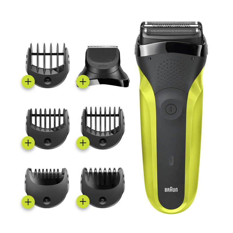 Braun Series 3 300BT elektrinė skustuvė, juoda, NiMH, 30 min. veikimo laikas, plaunama, su tikslumo trimeriu