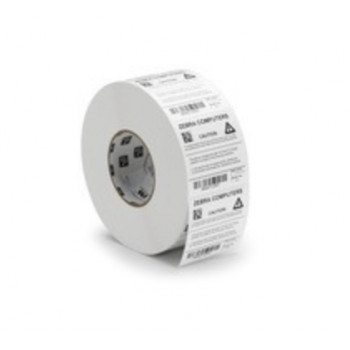Zebra etiketės poliesterio 38x13mm 6 ritinių dėžutėje MOQ 2 terminės