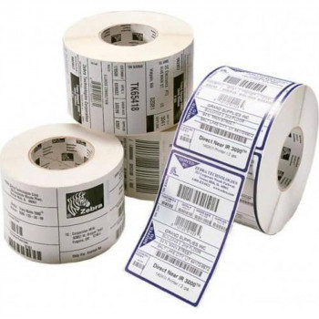 Zebra Z-Ultimate 3000T balti termo perdavimo lipdukai 51x10 mm, nuolatiniai klijai, matinė danga, 6 rulonai