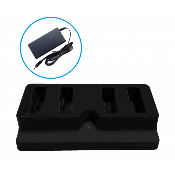 Unitech WD200 4 lizdų terminalų įkrovimo stotelė su maitinimo adapteriu 1010-900031G